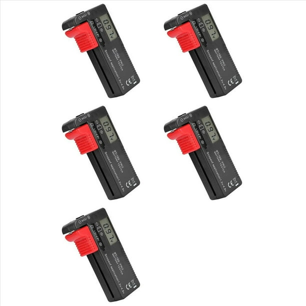 5X Bt-168 Pro Probador de Capacidad de Batería Comprobador de Batería Digital Probador de Celda Portátil de Plástico para Aa 1.5V 9V