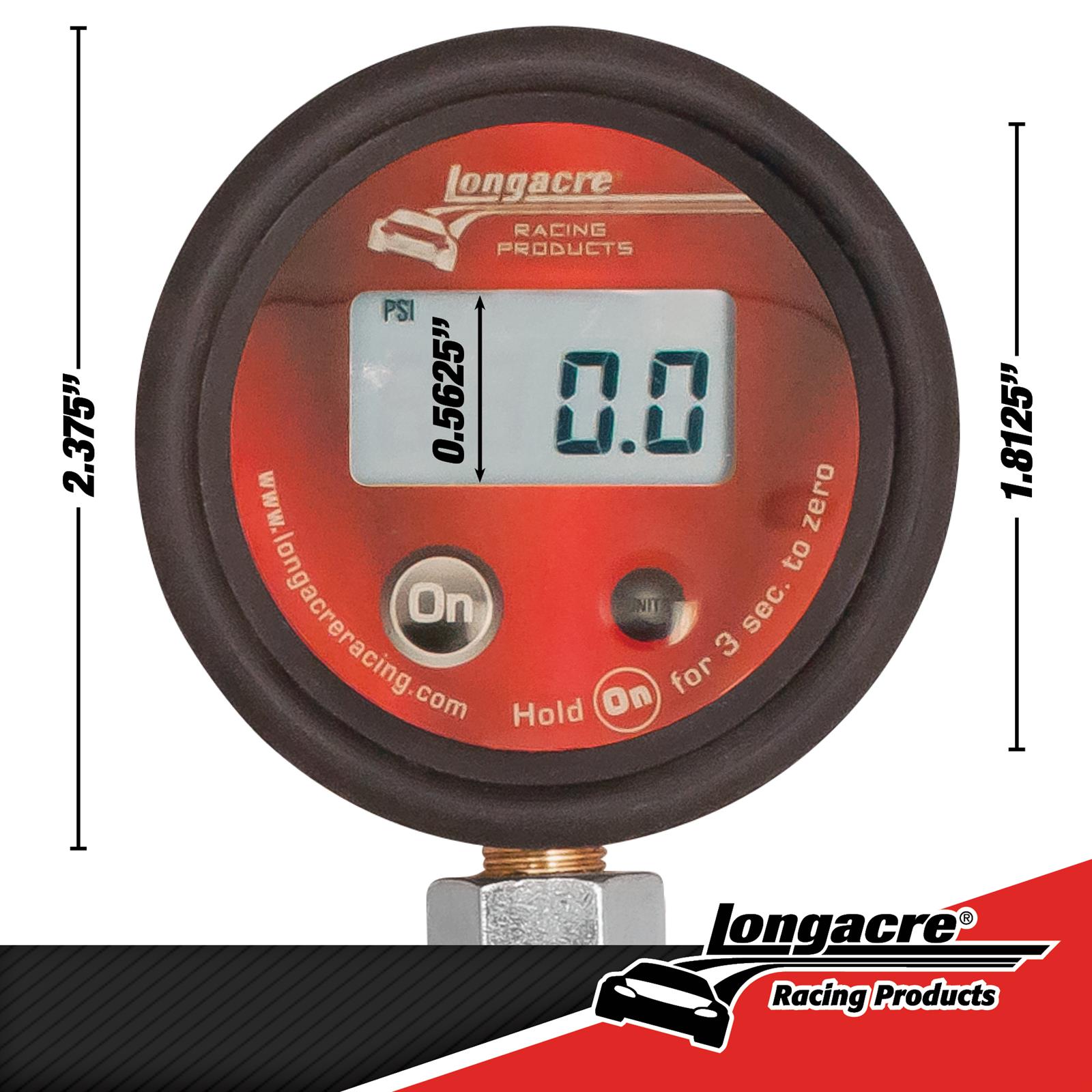 Longacre® 52-53036 100 PSI Digital Tire Pressure Gauge - image 3 of 9