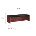 thumbnail image 5 of Wall Mount Computer Work Desk Bookshelf Cabinet, Black Cherry, Melamine Wood , Home Office Business, Modern Contemporary HB34689, 5 of 8