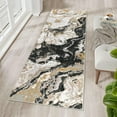 thumbnail image 7 of JoanKaren Abstract Area Rugs, 2'x8' Washable Kitchen Runner Abstract Marble Pattern Rug Runners for Hallways Non Slip,Black, 7 of 7