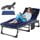 Strip Gray w/ 2 Sided Mattress & Pillow