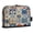 Various Brightly Colored Shapes, variant on Standing Pencil Case with Base Large Capacity Stationery Pouch Pen Bag with Zipper for Women Men Dark Blue Fan-shaped Pattern