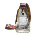 thumbnail image 1 of LILELIS Sac de Taille Transparent pour Femmes Mode Léopard Jacquard Bandoulière Sac à Bandoulière Sac de Poitrine Rétro, 1 of 5