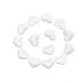 thumbnail image 1 of Adornos para mesa de boda, confeti en forma de corazón de amor, decoraciones brillantes para fiestas (1,4 cm, blanco), 1 of 2