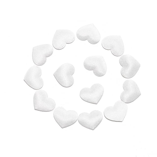 Adornos para mesa de boda, confeti en forma de corazón de amor, decoraciones brillantes para fiestas (1,4 cm, blanco)