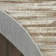 thumbnail image 3 of Nourison Elation Abstract Ivory Grey 7'10" x ROUND Area Rug, (8 Round), 3 of 9