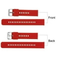 thumbnail image 4 of Uxcell Silicone Watch Band 21mm Soft Rubber Watch Strap with Plated Stainless Steel Buckle for Men Women, Red, 4 of 6