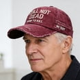 thumbnail image 5 of LNZGNM Still Not Dead Yet Hat, Still Not Dead Hard to Kill Hat Embroidered Funny Saying Humorous Baseball Caps for Men Women,Wine, 5 of 5