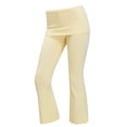 thumbnail image 5 of Breezora Women's Fold Over Waist Cropped Flare Pants High Waisted Leggings Casual Stretchy Loose Relaxed Fit Daily Yoga Trousers, 5 of 5