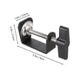 thumbnail image 2 of 2Pcs C-shape Desk Table Mount Clamps Practical Desk Clamps Retaining Clips, 2 of 9