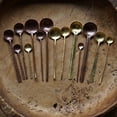 thumbnail image 4 of Wollet Handmade Pure Copper Spoon Coffee Spoon, Milk Mixer Stick, Dessert Spoon, Small Teaspoon, 4 of 8