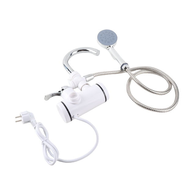 Grifo Con Calentador de Agua Eléctrico Instantáno, Grifo Giratorio de Calentamiento RÁPIDO DE 3000W CA CABEZAL DE DUCHA PARA Uso Diario