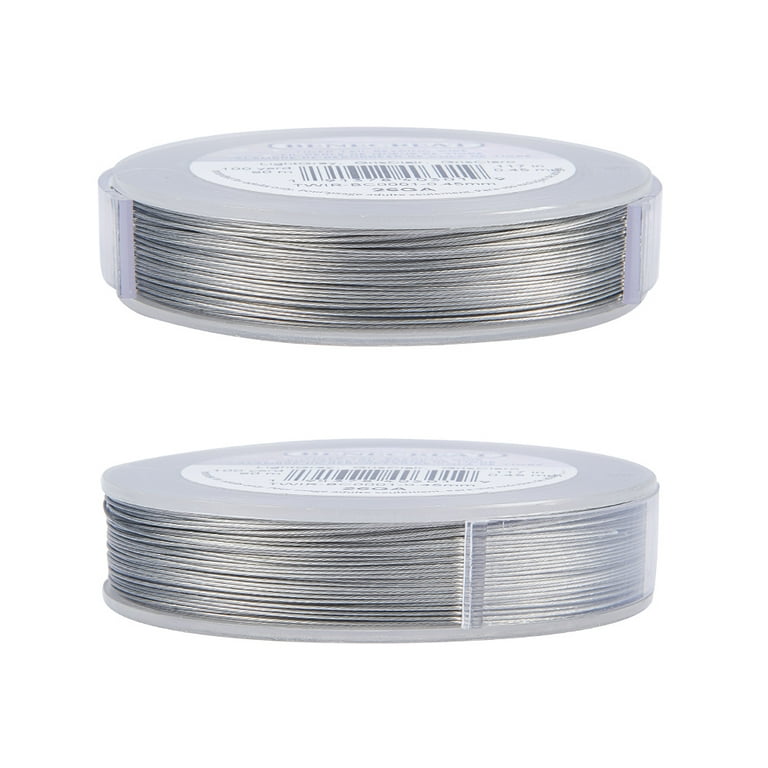 BENECREAT 295Feet 0.5mm Tiger Tail Beading Wire 7-Strand Bead Stringing Wire  for Necklace Bracelet Jewerly DIY Project 