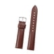 thumbnail image 3 of Correa de reloj de cuero para hombres y mujeres, correa de repuesto, accesorios de reloj clásicos Marron oscuro, 3 of 8