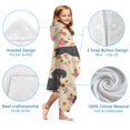 thumbnail image 7 of Dachshund and Flower Hooded Bath Towel，60"x35" for Ages 3 To 12 Kids, Quick Dry Lightweight Soft Microfiber Hood Beach Towel Cover Up for Kids, 7 of 7