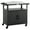 Black, variant on Feasto Outdoor Grill Cart with Stainless Steel Tabletop, Storage Cabinet, Wheels