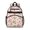 Strawberry and Bow Pink Pattern, variant on Strawberry and Blossom Black Pattern Cute School Backpack Bag for School with Padded Back and Adjustable Shoulder Straps 15.25"x11.5"x5.25"