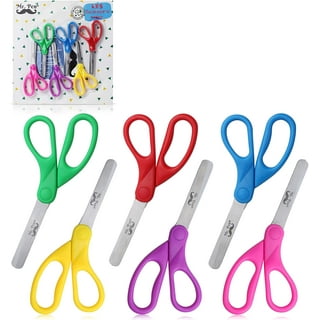 WA Portman Pointed Kids Scissors Bulk - 3 Pack Red Right- and Left