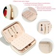 thumbnail image 3 of Watermelon Velvet Portable Decorative Box with Removable Compartment - Storage Box, Display Case, and Earring Holder - Ideal Gift, 3 of 7