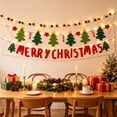 thumbnail image 4 of Liamobondopolis Christmas Banner with Lights, Felt Merry Christmas Garland with LED String Lights, Holiday Party Hanging Decor for Mantel Window, 4 of 6