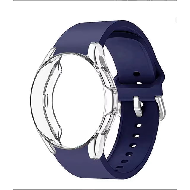 Correa Deportiva para Galaxy Watch 7 6 5, Silicona, con Protector y Vidrio, 40/44mm