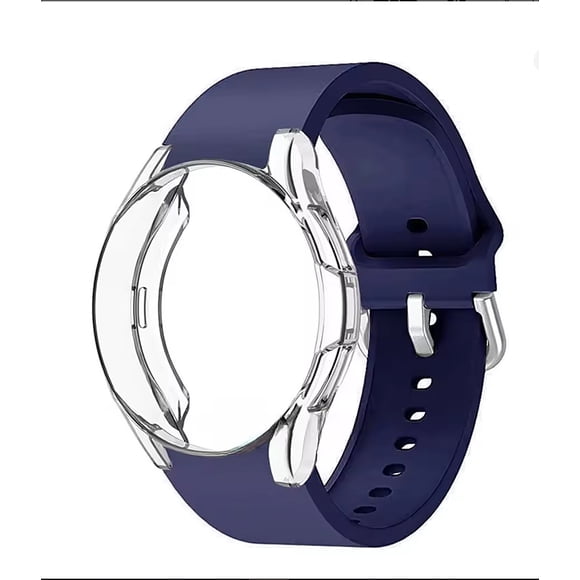 Correa Deportiva para Galaxy Watch 7 6 5, Silicona, con Protector y Vidrio, 40/44mm