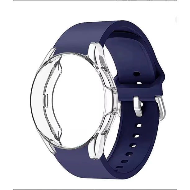Correa Deportiva para Galaxy Watch 7 6 5, Silicona, con Protector y Vidrio, 40/44mm
