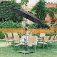 thumbnail image 4 of FLAME&SHADE 9 ft Outdoor Market Patio Table Umbrella with Tilt, Anthracite, 4 of 7