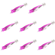 thumbnail image 1 of Señuelo de calamar y camarón de madera ojos 3D de 7cm con anzuelos cebo para amantes de la pesca rosa rojo, 1 of 2