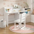 thumbnail image 2 of CazToi MDF Kids Desk and Chair Set, Children's Writing Study Table with Chair, Space-Saving Design, 2 of 7