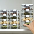 thumbnail image 6 of Spice Organizer Kitchen Storage Box | Sealed Clear ABS Jar for Condiments, Pepper, Seasoning | Stackable, Detachable, Space-Saving Design | White, Multiple Sizes, 6 of 6