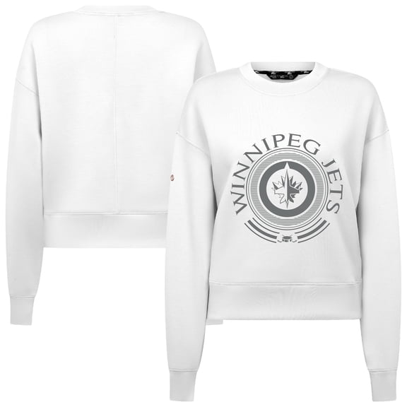Women's Levelwear White Winnipeg Jets Slate & Snow Sponge Tri-Blend Sweatshirt