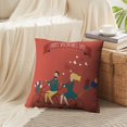 thumbnail image 3 of LALILO Throw Pillow Covers Couple Bicycle Love Valentines Day Bicycle Cushion Cover 18" x 18", 2 Pack, 3 of 6