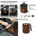 thumbnail image 4 of Renewold Deer Camo Hunting Forest 12 Pcs Car Front Seat Covers Set with Steering Wheel Cover Seat Belt Pads Armrest Pad Trash Bin Sunglass Pocket Rear View Mirror Cover Coasters Keychain, 4 of 7