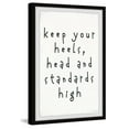 thumbnail image 2 of Marmont Hill Keep Your Heels High Framed Wall Art, 2 of 6