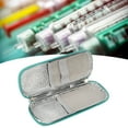 thumbnail image 4 of Insulin Cooling Bag, Insulin Cooler Case Professional Insulated Marble Green EVA Safe  for Diabetic Supplies for Elderly, 4 of 8
