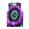 thumbnail image 5 of JTZGDY Women Beach Cami Tank Tops Hawaiian Sleeveless Tie Dye Bleached Heart Print Tanks Summer Vacation Tees Vintage Graphic Girls Trip Tanks Vest Multicolor#15 XL, 5 of 5