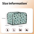 thumbnail image 5 of Daiia Winter Skiing Penguin Pattern 2 slice Toaster Cover, Toaster Appliance Dust-proof Cover For Kitchen Small Appliance Dust Cover and Fingerprint Protection, 5 of 7