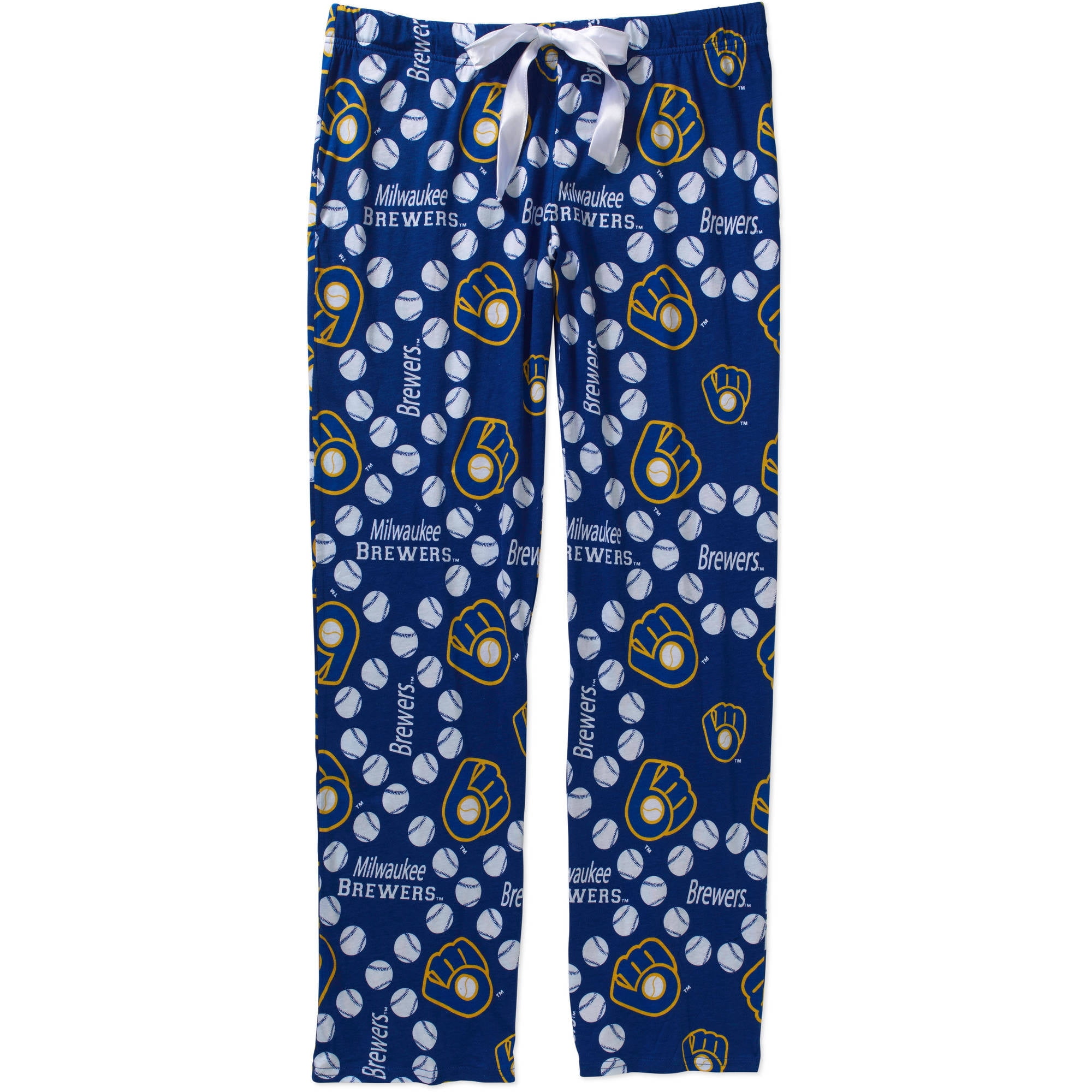 MLB MLB Women's Milwaukee Brewers Retro Knit Sleep Pants Walmart