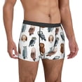 thumbnail image 5 of Men's Boxer Briefs, Ugly Dorky Owl Soft Comfy Mens Underwear Boxer Briefs Breathable With Widen Waist, 5 of 7