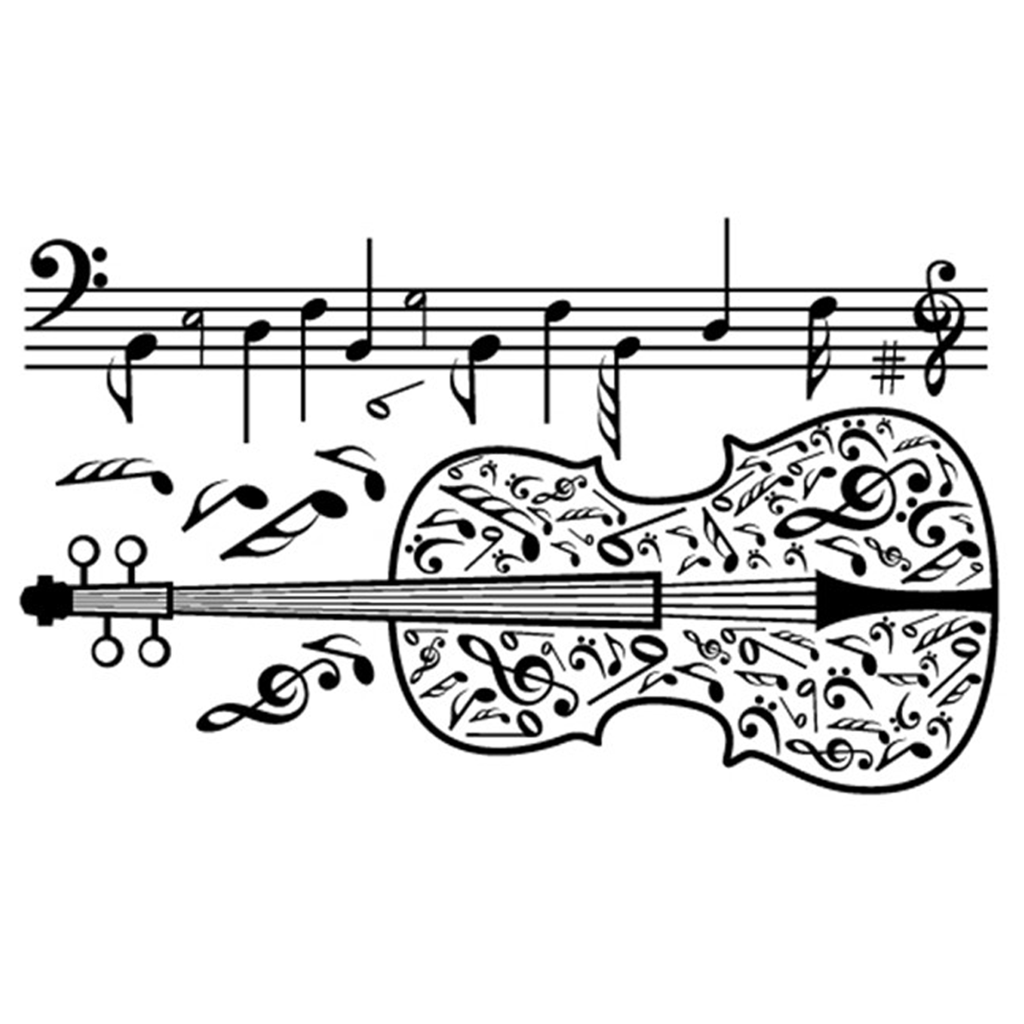 music room clipart black and white