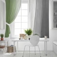 thumbnail image 5 of Fsddascl Sage Green Gray Ombre Blackout Curtains for Bedroom/Living Room, Thermal Insulated Kitchen Curtains, Vintage Country Wooden Grommet Darkening Window Treatment Drapes 52"x84"x2, 5 of 6