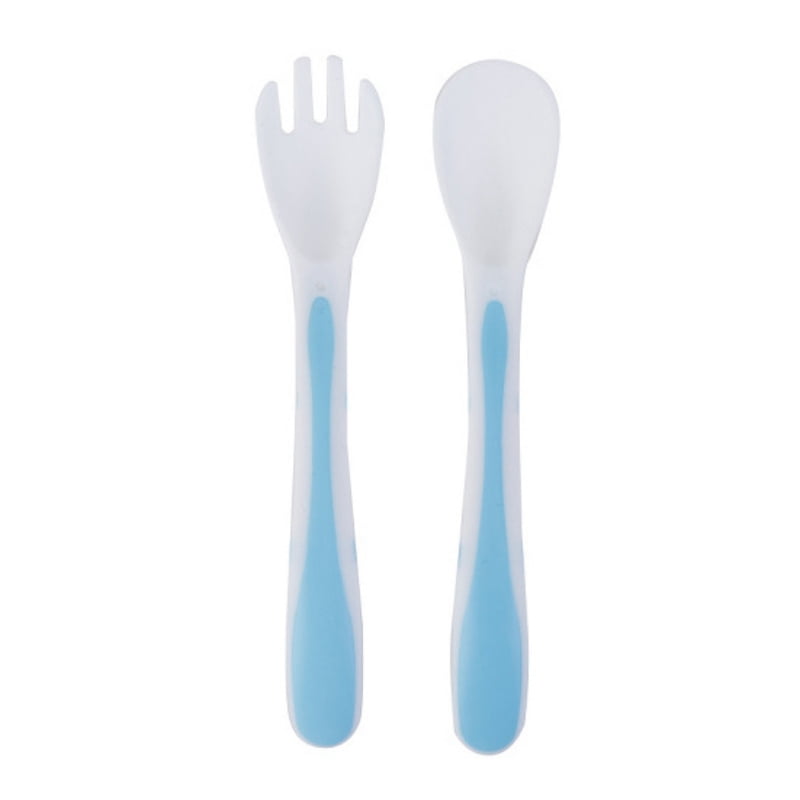 Fork and Spoon Set Baby Utensils Spoons Forks Cute Toddlers Feeding Training Spoon