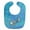 Blue, variant on Blue Fish Watercolor Baby Bib