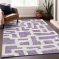 thumbnail image 4 of Dalyn Rugs Premium Machine Washable Mayfield AMF903 Purple 5' x 7'6" Rug, 4 of 7
