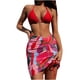 thumbnail image 1 of Traje de 3 piezas Mujer Falda Bikini Conjunto Push-Up Pad Traje de baño Traje de baño Ropa de playa OAVQHLG3B Store  lin121212, 1 of 4