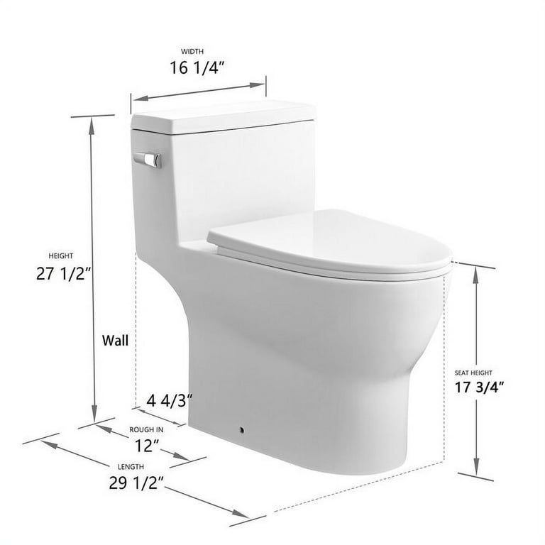 DeerValley Concord DV-1F52626 One-Piece Toilet 1.28 GPF Standard 