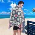 thumbnail image 4 of Coolnut 30"x60" Beach Towel with Travel Bag, Vintage Decorative Elements Oversized Sand Free Camping Towel Quick Dry Pool Bath Sport Towels, 4 of 6