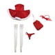 thumbnail image 4 of 1/6 Modelo De Calcetines De Navidad Para La Cabeza Para Figura De Acción De 12 Pulgadas Rojo + Blanco Sunnimix Ropa de figura de acción femenina, 4 of 8