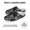thumbnail image 6 of Disketp Black Cats In A Garden Women's Men's Slippers Plush Slip-On House Slipper for Winter Indoor Soft Cushion Non-slip Fluffy Slides Slippers-46/47, 6 of 7